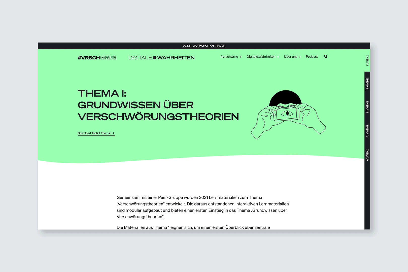 Film aus Einzelseiten der Website Vrschwrng